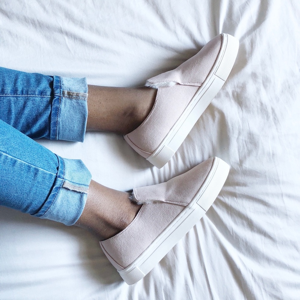 H&M Faux Suede Slip On Shoes